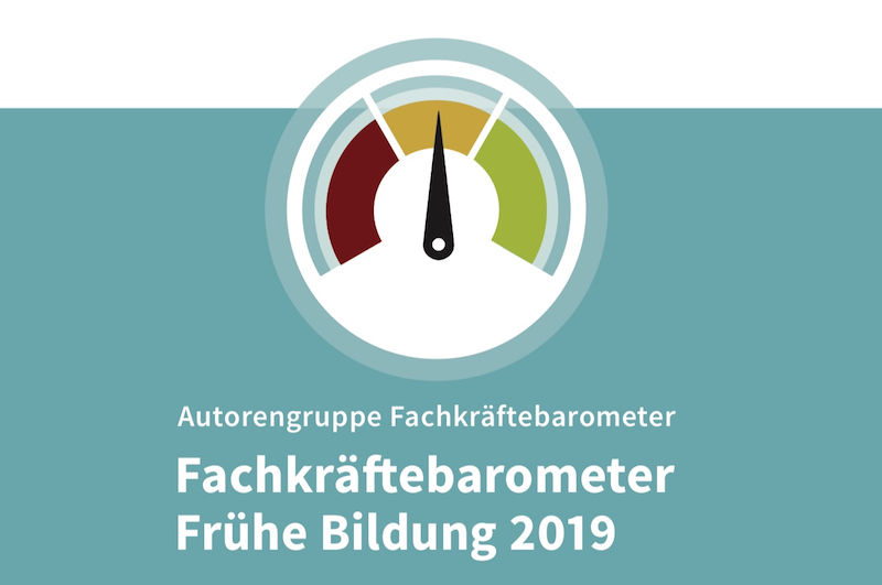 Ausschnitt aus dem Cover der Publikation Fachkräftebarometer Frühe Bildung 2019